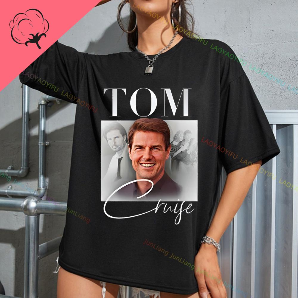Tom Cruise Amerikanischer Schauspieler Unisex Grafik T-Shirts 100% Baumwolle Streetwear Neu in Oberteile T-Shirts T-Shirt Lustiges Shirt Unisex Kleidung