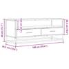 TV Stand Gray Sonoma 100 x 34.5 x 40 cm Particleboard and Metal