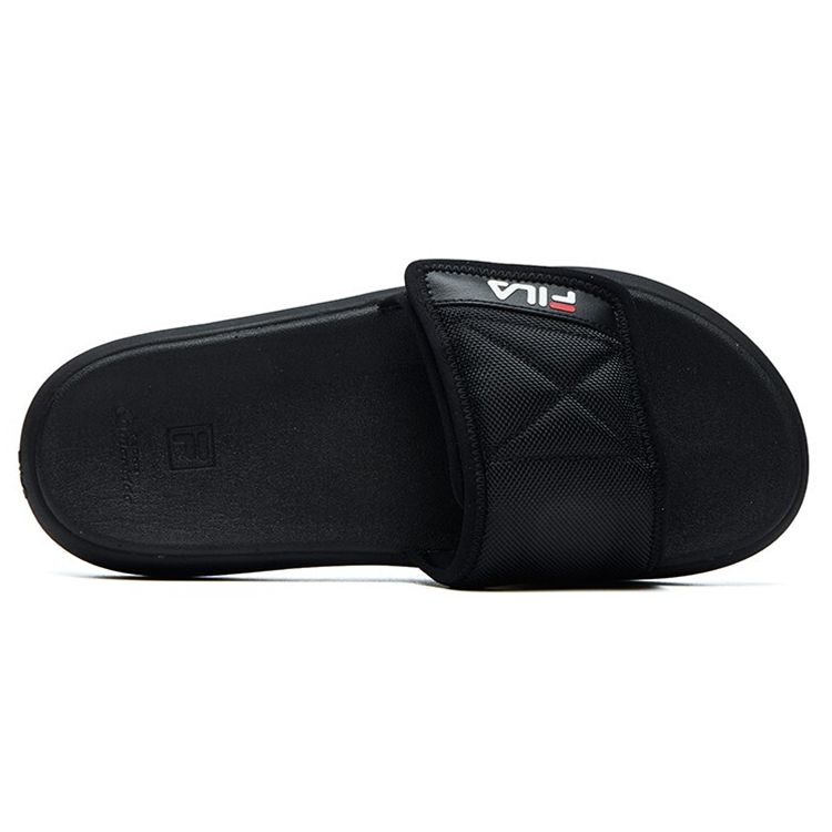 FILA Fusion Donut DX Fashion Trend Rubber Sole Slide Sandals Men Footwear Black T12M125501FBK