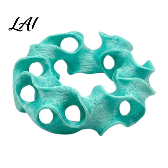 Safe Shrimp Shelter for Tank 3D Printed Aquarium Hideout Cave Wavy Hollow Ring Fish Shelter Environment Enhancer Breeding Hiding Hole Decor,