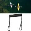 Kayak Paddle Leash Safety Tool Lanyard Kayak Accessory Stretchable Coiled Leash