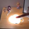 1PC Heart-shaped Mini Night Light, with a Built-in Battery, Can Be Hung On a Handbag, Keychain, or Used As a Desktop Decoration.