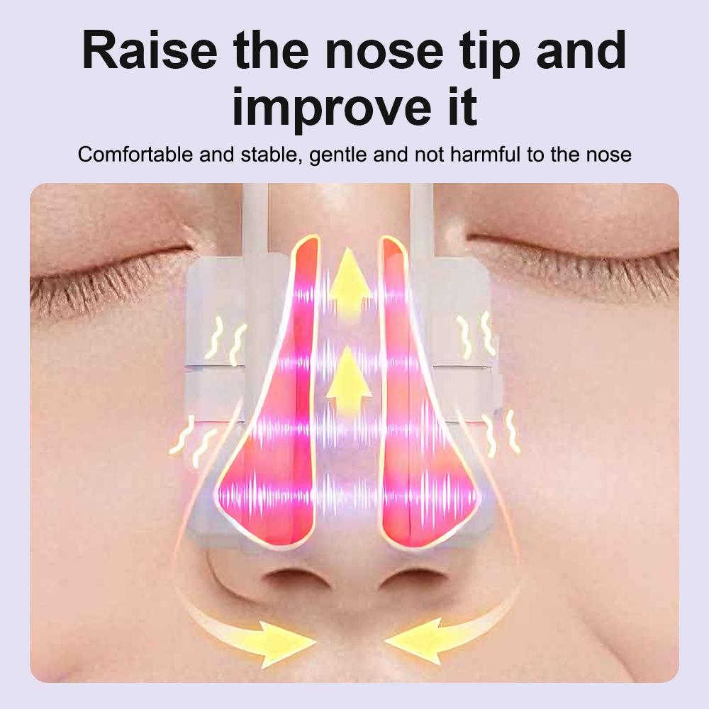 Newly Upgraded EMS Nose Shaper Sculpting Massager Clip Silicone Pulse Technology Lift-Up High Bridge Beauty Nose Tool