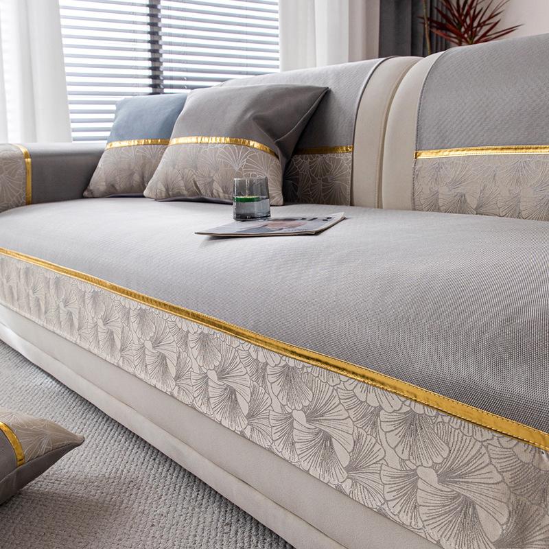 

2025 новый летний прохладный диванный чехол из ледяного шелка, фиксированный нескользящий коврик, подушка для сиденья, передовая теплоотводящая накидка-полотенце 70*70cm