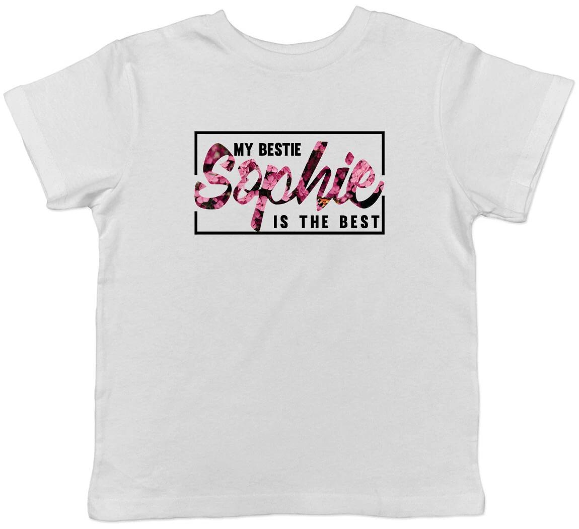 Personalised My Bestie is the Best Childrens Kids T-Shirt Boys Girls 130