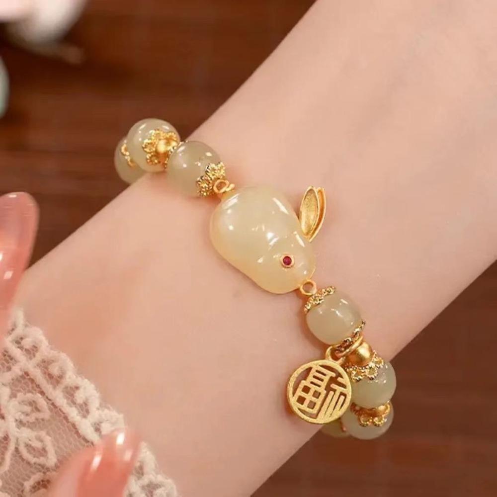Imitation Hetian Yutu Fu Brand Bracelet Women s Design High-value Bracelet Girlfriend Gift