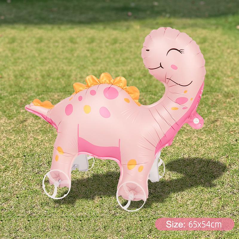 

4D Мультяшные Фольгированные Шары Слон Стоячий Ходячий Шарик с Колесом для Украшения Детской Вечеринки по случаю Дня Рождения, Детского Праздника A16