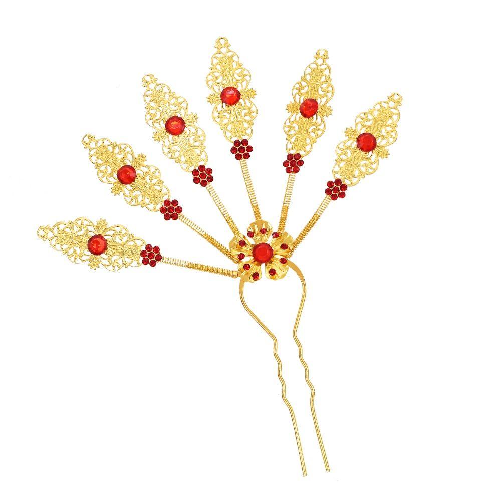 Ancient Hanfu Hodeplagg Thai Hodeplagg Gammel Stil Hodeplagg U-form Hårnål Kvinner