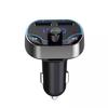 T24 New FM Transmitter Fast Charge Voice Navigation Car Handsfree Phone Bluetooth MP3 Player