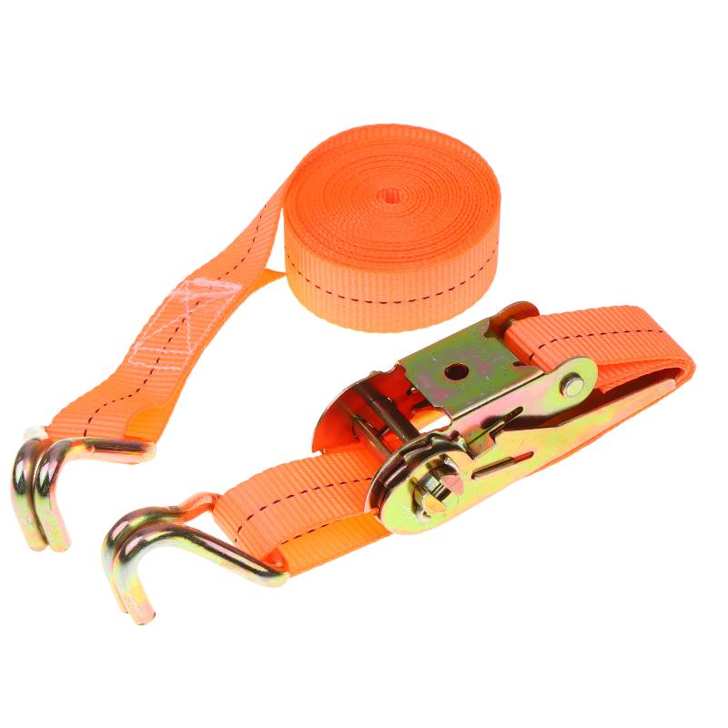 2 Pack Heavy Duty Ratchet Tie Down Straps Non-Slip Hooks Durable Webbing for Truck Motorcycle Cargo Fastening