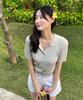 PLAC WOMEN Slim Knit Half Cardigan 2 Colors