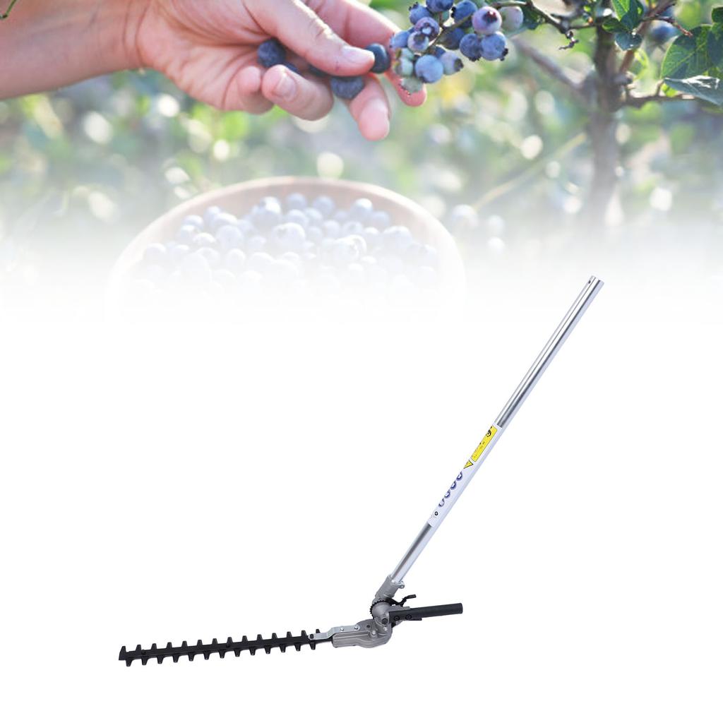 Hedge Trimmer Head High Efficiency Multifunctional   Hedge Trimmer Attachment with Extension Pole for Mowing Grass