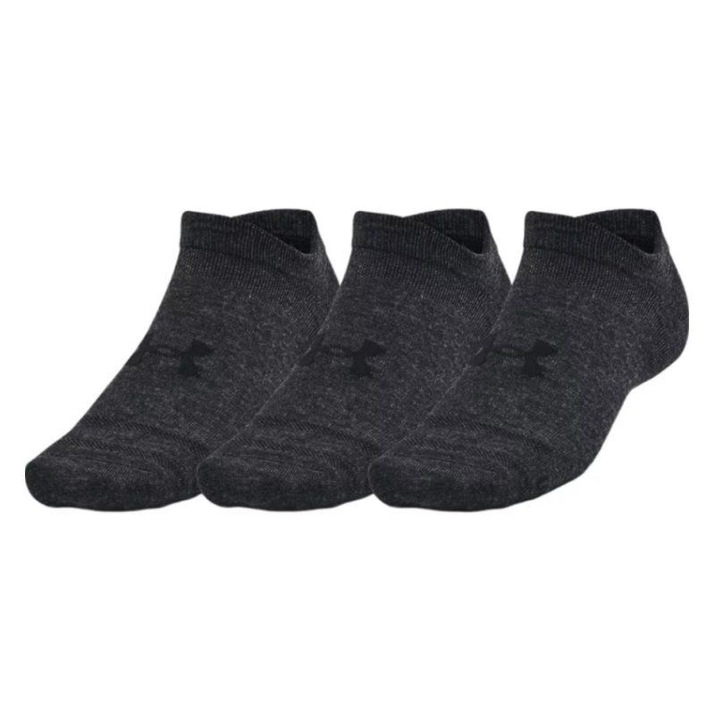 Under Armour Ankle Socks Unisex 3 Pack Black 1382623-001