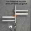 Stainless Steel Towel Bars Intelligent Heating Towel Bars Bathroom Drying Storage Rack Modern Multifunctional Storage Rack