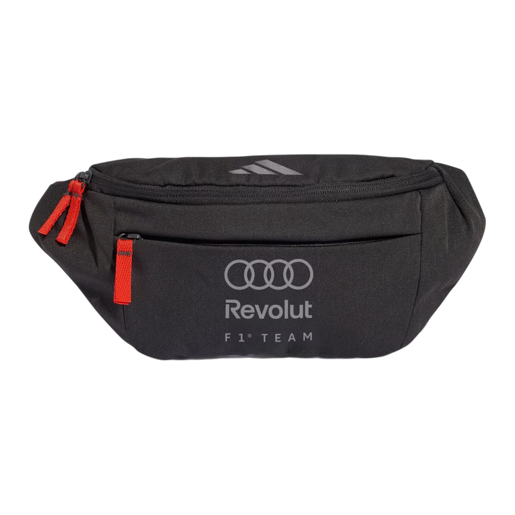 Adidas Revolut F1 Zipper Design Waist Bag Unisex Waist Bag Black KE9079 Practical Black