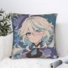 Vintage Furina Genshin Impact Pillowcase Soft Polyester Cushion Cover Decorations Throw Pillow Case Cover Bedroom Zipper 45X45
