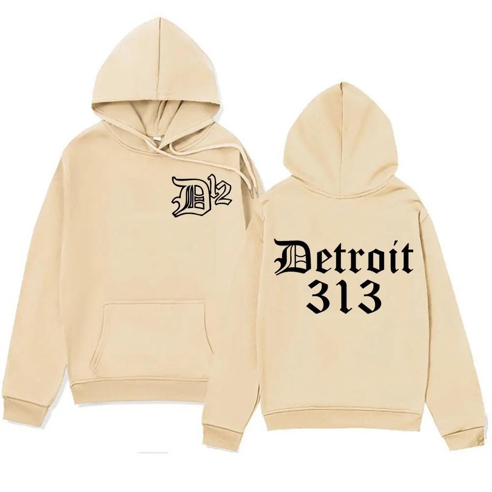 Famous band rapper Eminem Zipper hoodie trend print 313 men and women fashion hoodie sportswear streetwear