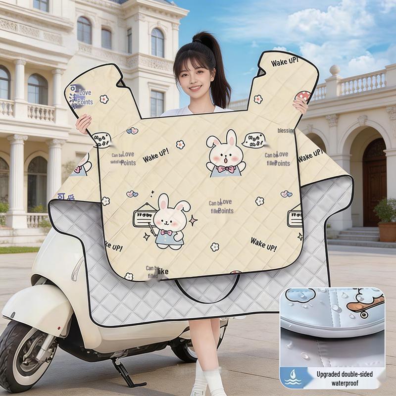 Electric Vehicle Windshield Cover: Sun, Wind & Rain Protection, Tempered Film, Fully Waterproof