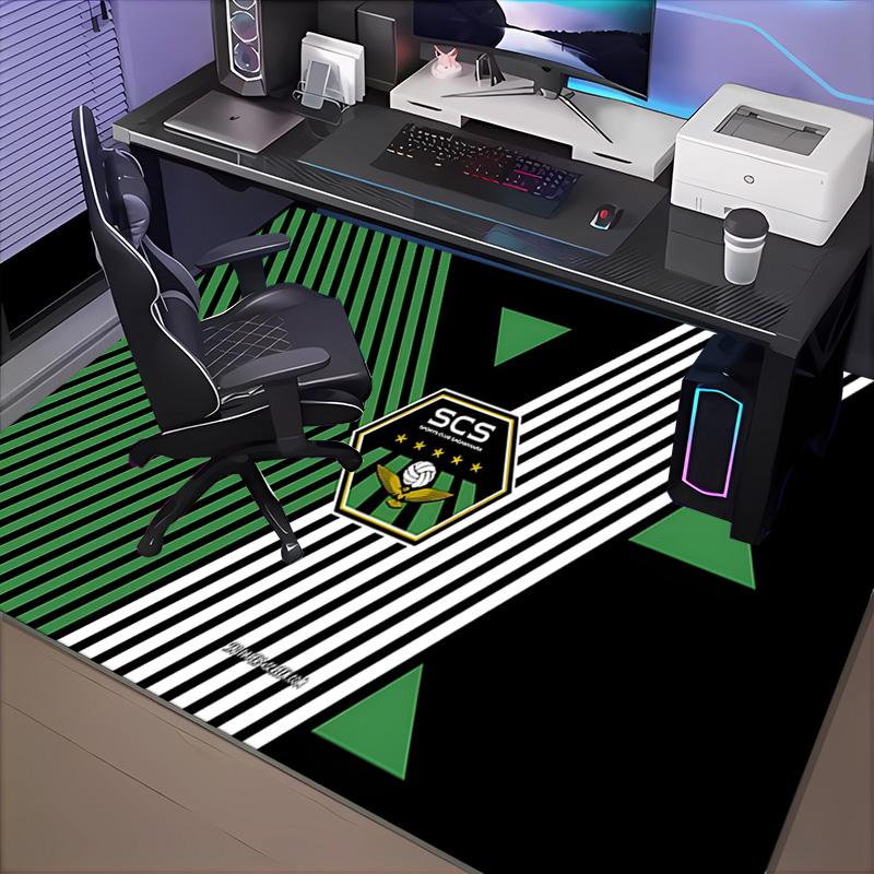 1PC Sassuolo Football Crest Design Floor Mat for Living Room, Game Rooms, Office, Bedroom, Office Floor Mat Playful Design, Christmas fan gifts