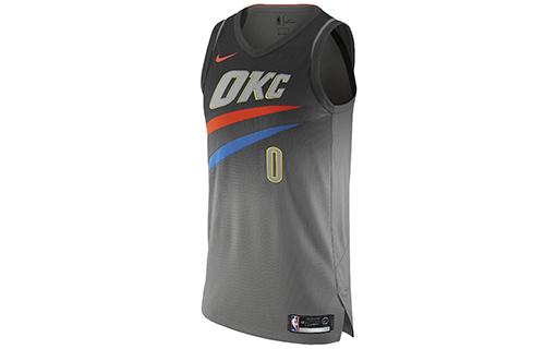 Nike Nba Oklahoma City Russell Westbrook Authentic Jersey AH6063-039 3XL