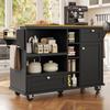 Dining Cart - - Contemporary Model - MDF - 129x46x92 Cm - Optimized Storage