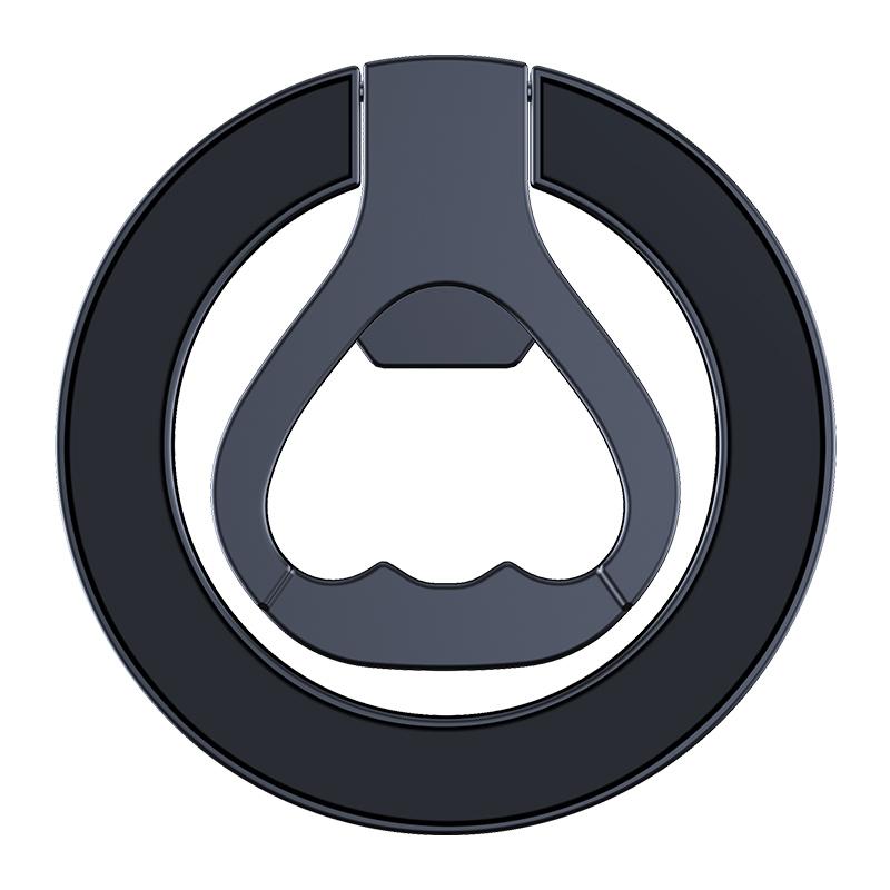 3-in-1 Magnetic Cell Phone Ring Holder Alloy Phone Grip Kickstand Finger Ring Holder Stand for iPhone 15 14 13 12 Pro Max Series