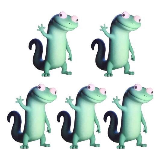 

Наклейки с ящерицами Милые гекконы Виниловые наклейки Ноутбук Бутылка для воды Окно автомобиля DIY Поделки Наклейка Забавный подарок с рептилией для любителей гекконов 5pcs