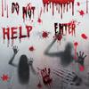 Electrostatic Window Ghost Decal Removable Halloween Bloody Decal Scary Halloween Sticker  Bar