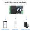 EWeLink WIFI Smart Switch DC 12V 24V 48V Module 2 Channel Relay Receiver Wireless Remote Control Work with Alexa Micro USB
