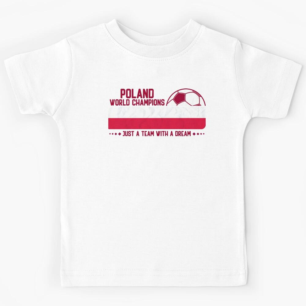 Poland Soccer Team for Football Fans and Soccer Lovers Kids T-Shirt 170