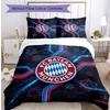 Set Lenzuola 3 Pezzi con Stampa Modello Bayern Monaco Morbido Delicato sulla Pelle Lavabile Copripiumino e Federe Set Tutte le Stagioni Camera da Letto
