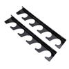 2pcs Fishing Pole Holders for Garage Wall Mounted Fishing Rod Racks Storage   Hold 5 Rods Black,Fishing Pole Storage Rack, Organiser with  