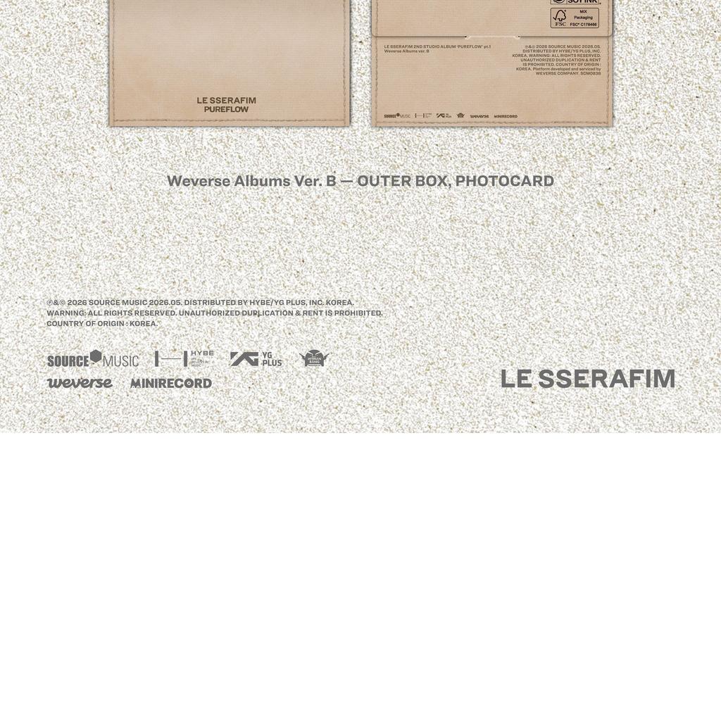 [SKLADEM] LE SSERAFIM - 2. studiové album 'PUREFLOW' část 1 (Weverse Alba ver.)