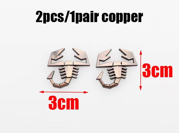 1pcs 3D newest metal Car Fender side logo Rear Bumper tail door trunk car rear Emblem sticker styling Accessories metal sticker