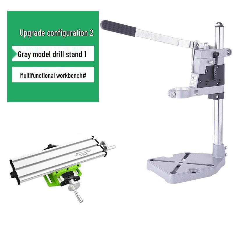 Compact Multifunctional Bench Drill Stand for Hand Drills - High Precision Workbench Fixture