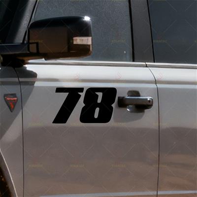 1pc Black Number 0-9 Motocycle Stickers Waterproof for Fender Fairing Helmet Fuel Tank Car Front Window Scooter Vinyl Decals
