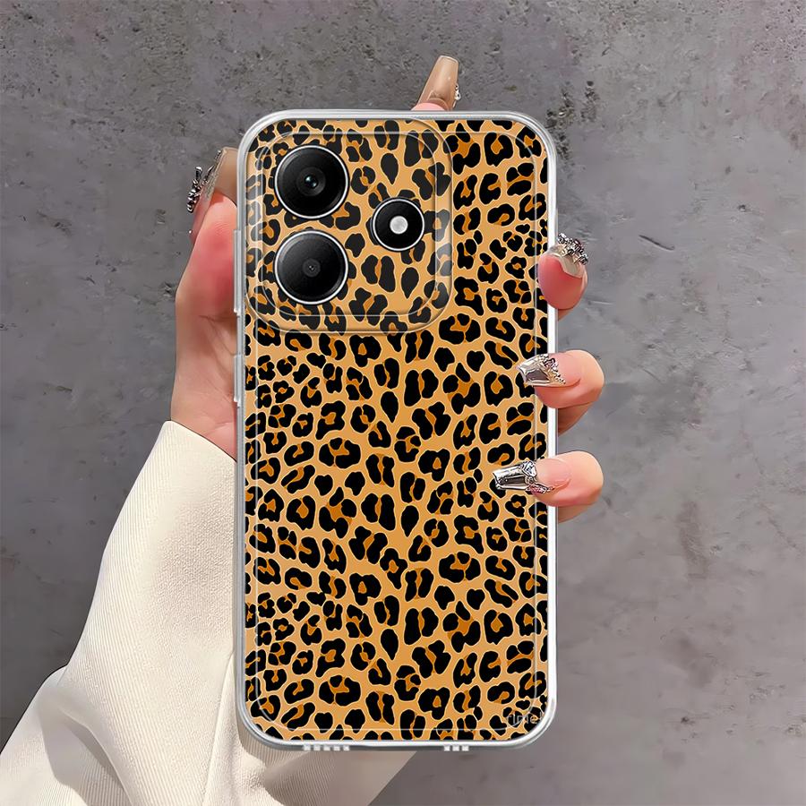 

Brown Leopard Print Case for Xiaomi Redmi Note 14 Pro Plus Note 13 9 10 11S 14C 13C 10S A4 12S 11 12 Soft Phone Cover Redmi Note 13 Pro+ 5G