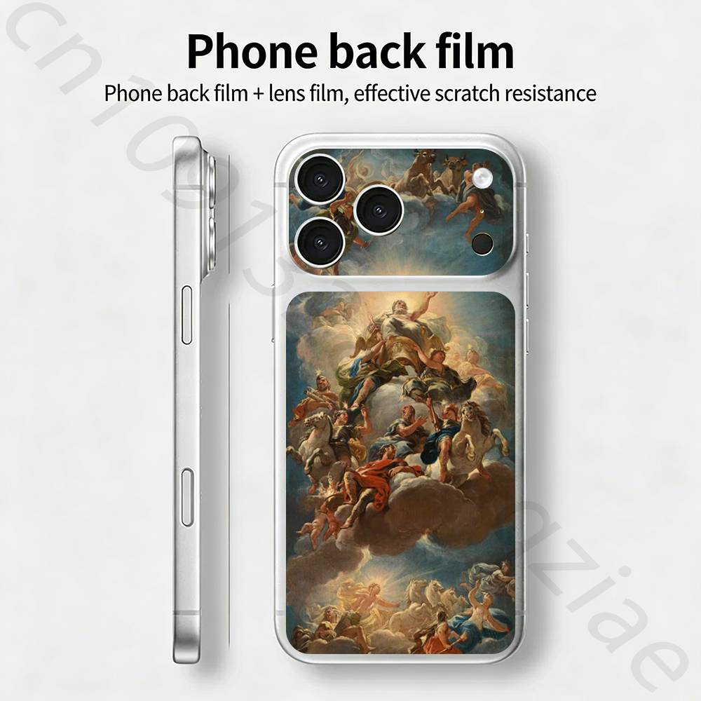 Red Rose Flowers For iPhone 17 pro Max /17 pro Full Cover Decal Skin Wrap 3D Colorful Rear Protective Sticker Film