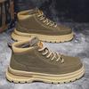 Freizeitstiefel Herren Militär Leder Wanderschuhe Outdoor Trekking Sneakers für Herren Gummisohle Wasserdicht Herrenschuhe