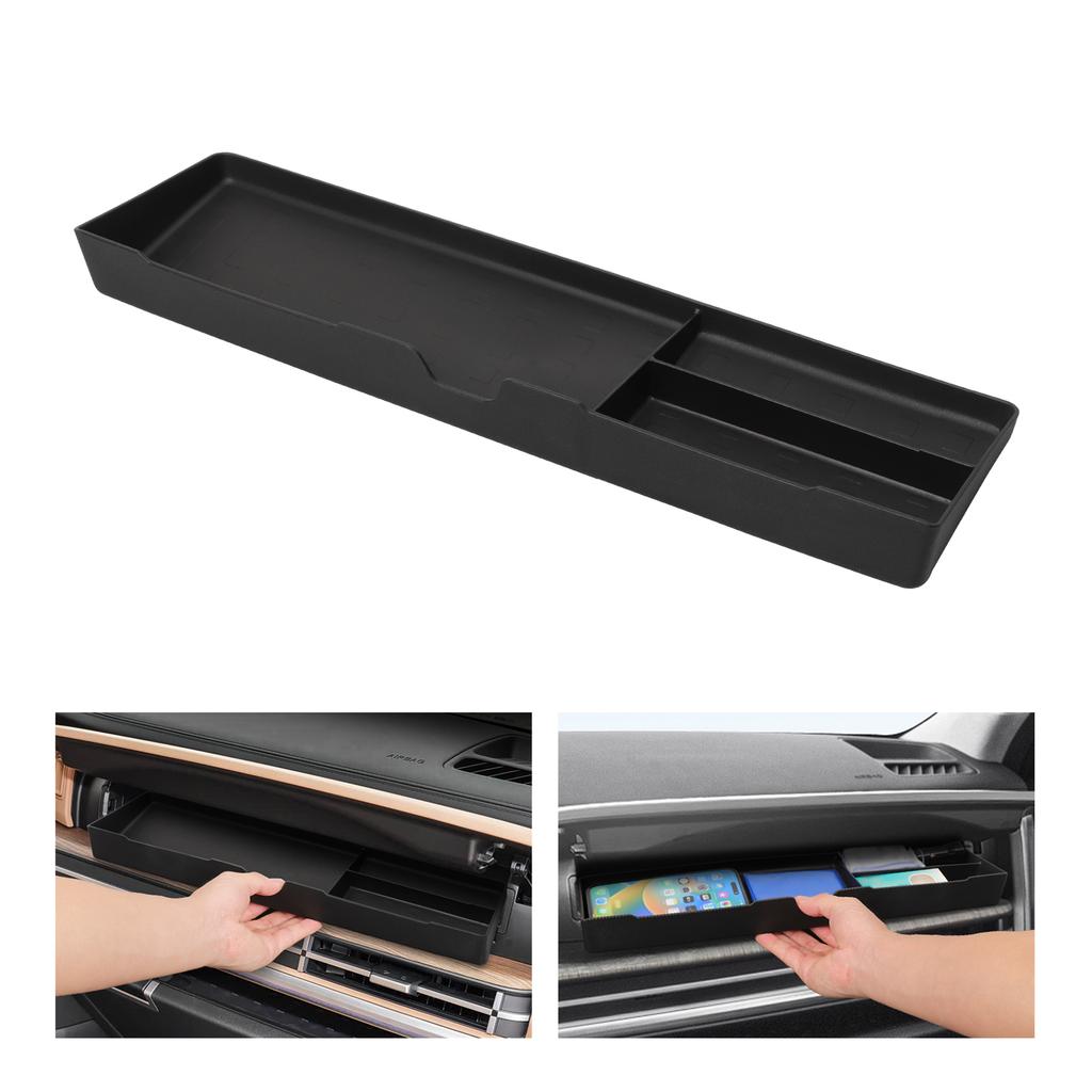 for Hyundai Santa Fe 2025 2025 2026 Car Copilot Dashboard Storage Box Drawer Tray TPE Organizer Interior Accessories