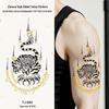 Chinese Style Waterproof Phoenix & Koi Tattoo Sticker - Long-lasting, Aesthetic Dunhuang Design for Arm & Collarbone