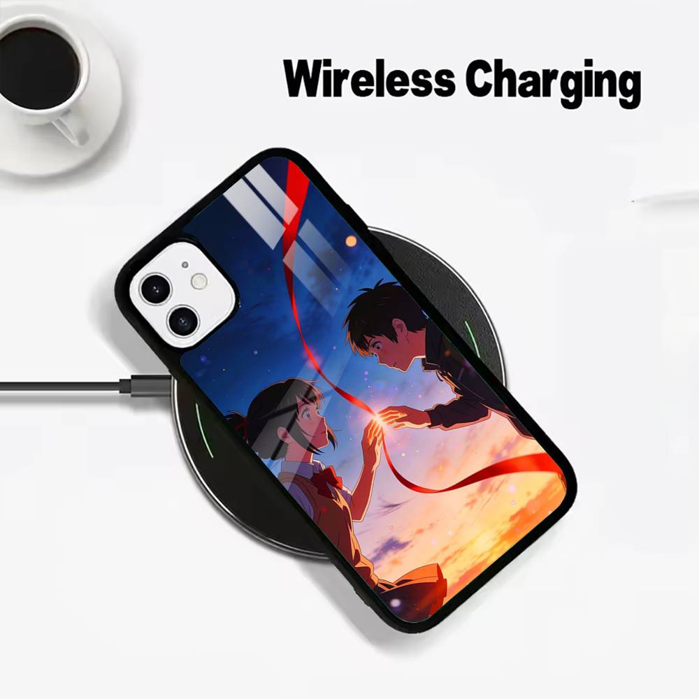 

Y-N-Your- Name For IPhone17 16 15 14 13 12 11 Plus Pro Max Plus Wireless Charger Phone Case iPhone14