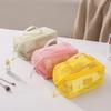 Large Capacity Cosmetics Storage Bag Simple Travel Outdoor Portable Toiletries Storage Package Mesh Zipper Makeup Bags for Women