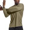 Men's Summer Solid Color Round Neck Slim Sun Outdoor Beach Hiking Mountaineering Top