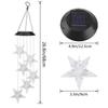 Solar Wind Chime: Seven-Color Gradient Waterproof Garden Lamp for Outdoor Decoration