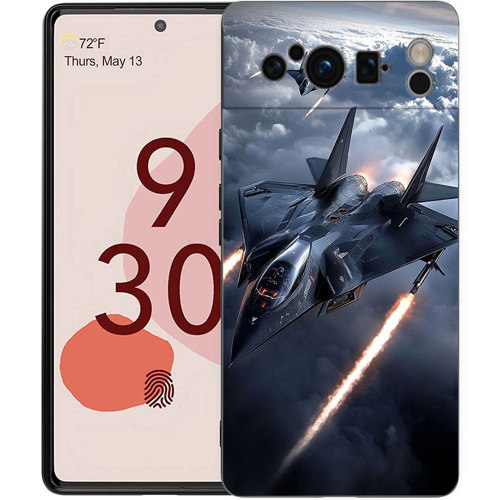 For Google Pixel 10 Pro Phone Case Pixel 9 Pro XL TPU Case Pixel 8 Pro 9A 8A 7A 7 6A 6 Pro Cover Aircraft Helicopter Airplane