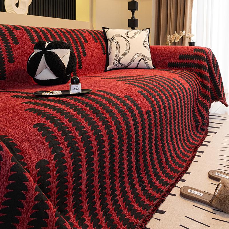 Home Sofa Cover Living Room Seat Cover Blanket 3 Seater Sofa Blanket Cover Aesthetic Blanket Grey