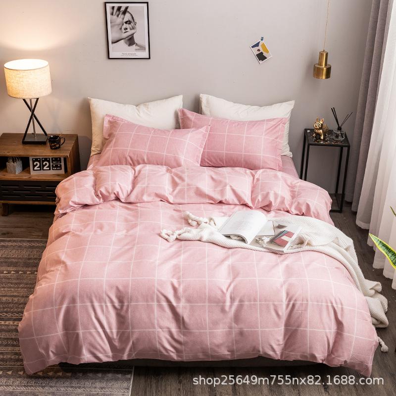 Thickened three piece and four piece bedding sets