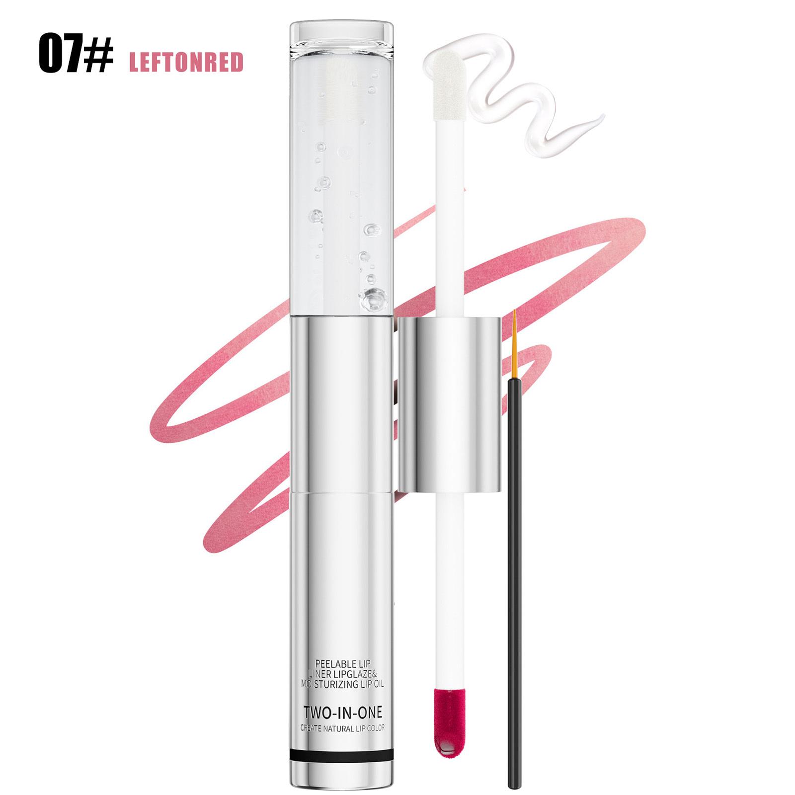 

Dual-Ended Peelable Lip Gloss & Conditioning Oil, Water-Resistant Shine for Daytime Makeup and Comfortable Wear One Size