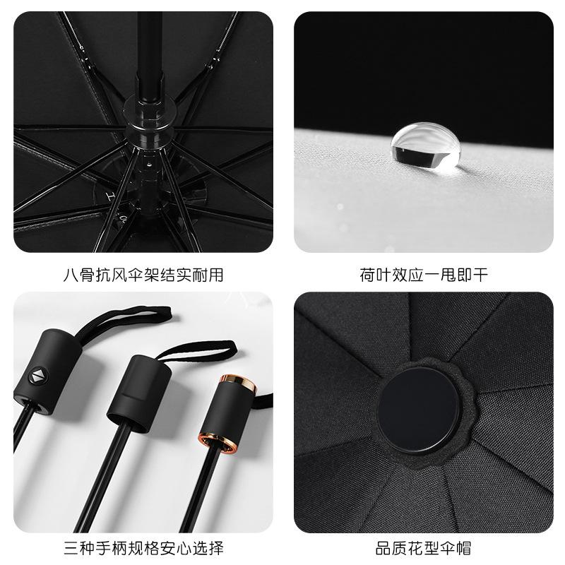UV automatic three-fold umbrella for sun protection and UV protection for school